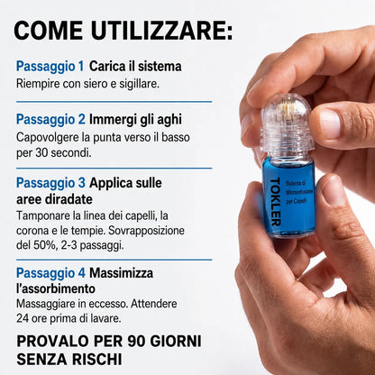 Il più potente sistema di ricrescita dei capelli con infusione di peptidi
